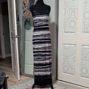 Striped Maxi Dress XS